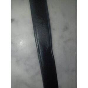 Dickies Faux Leather Belt Silver-Tone Buckle Black About 41" x 1.5"